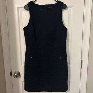 Banana Republic Factory Textured Sheath Navy Dress,‎ 14